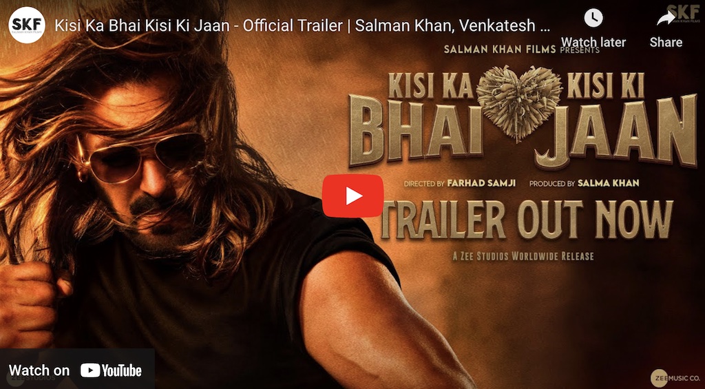 Kisi ka bhai kisi ki jaan upcoming Hindi Bollywood movie by Salman Khan and Pooja Hedge