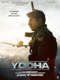 A Yodha task force officer faces a high-stakes challenge when an international flight is hijacked. As he races against time to save the passengers and protect his reputation, he must navigate a web of deception and danger. Watch Yodha on Amazon Prime.